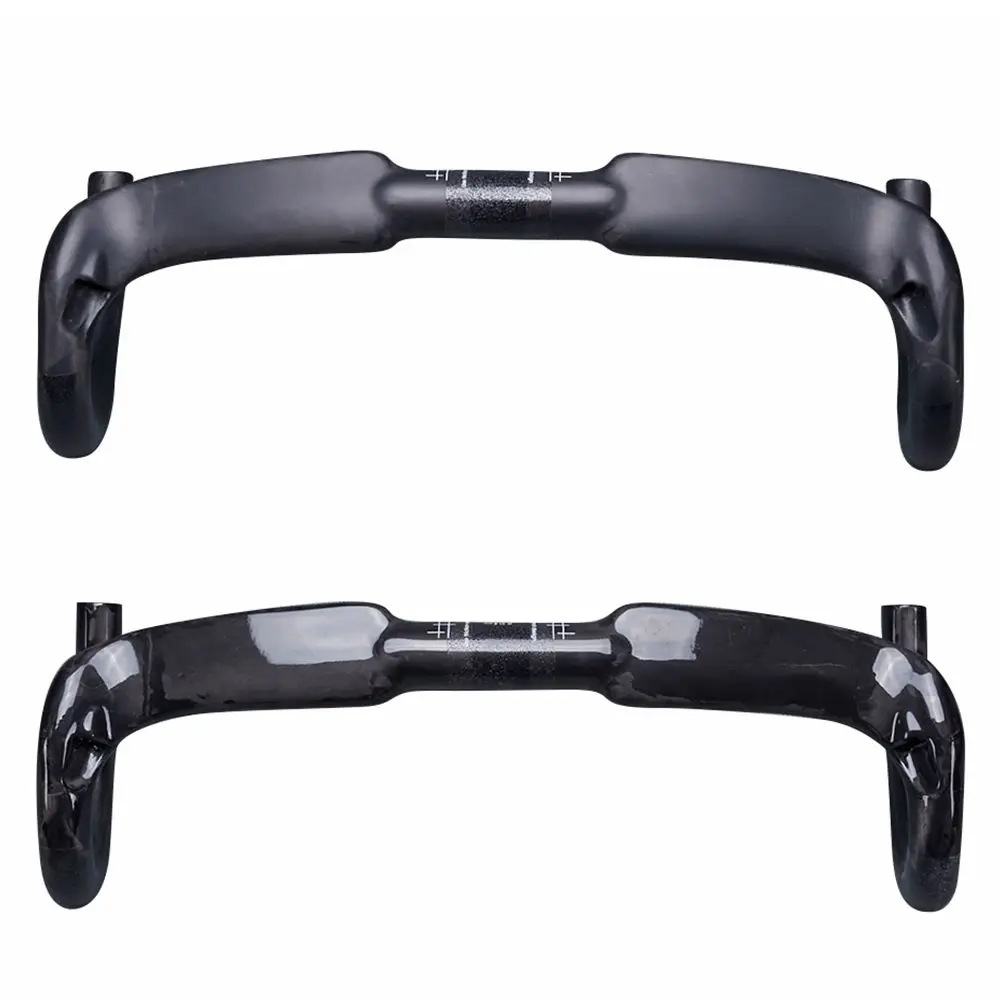 

NO LOGO Full UD Carbon Fiber Cycling Road Handlebar Width 400mm 420mm 440mm Bicycle Bent Bar For Stem Clamp Diameter 31.8mm