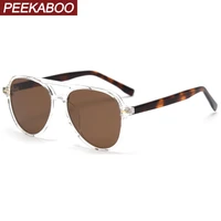 peekaboo big frame sunglasses for men uv400 ladies sun glasses polarized yellow brown night vision high quality 2022 hot selling
