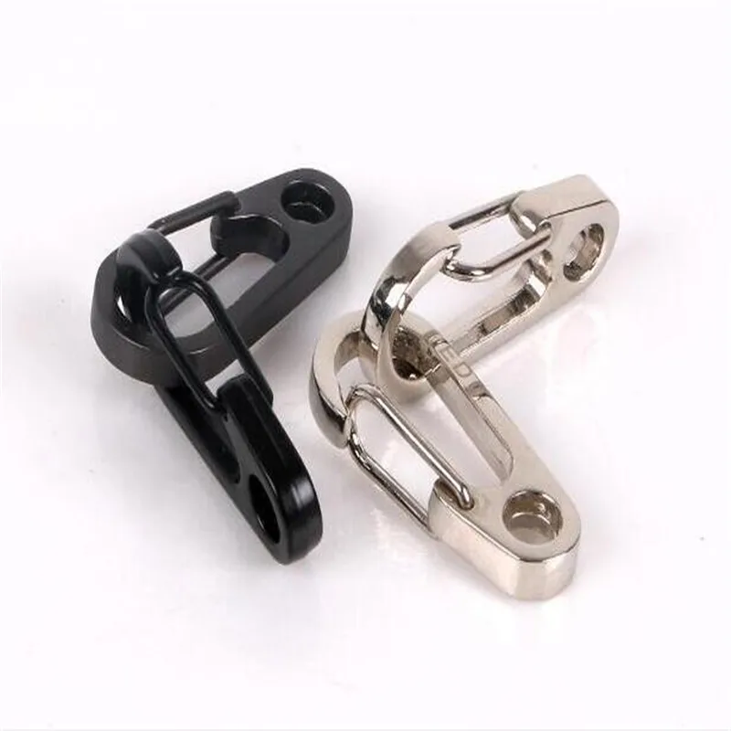 10 шт. мини брелок для ключей Карабин D типа подвесная пряжка маленький крючок