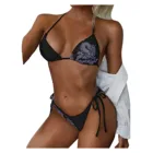 2021 летний сексуальный купальник из двух частей с высокой талией, Женский бандажный комплект бикини, бразильский купальник пуш-ап, пляжная одежда