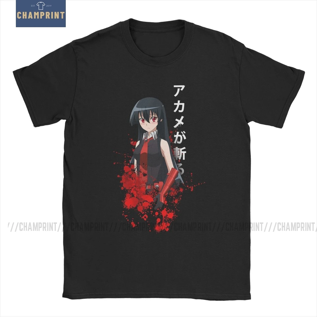 Мужские футболки Akame Ga Kill с ночным Рейдом из аниме Tatsumi Elfen Lied Hellsing Berserk хлопковые
