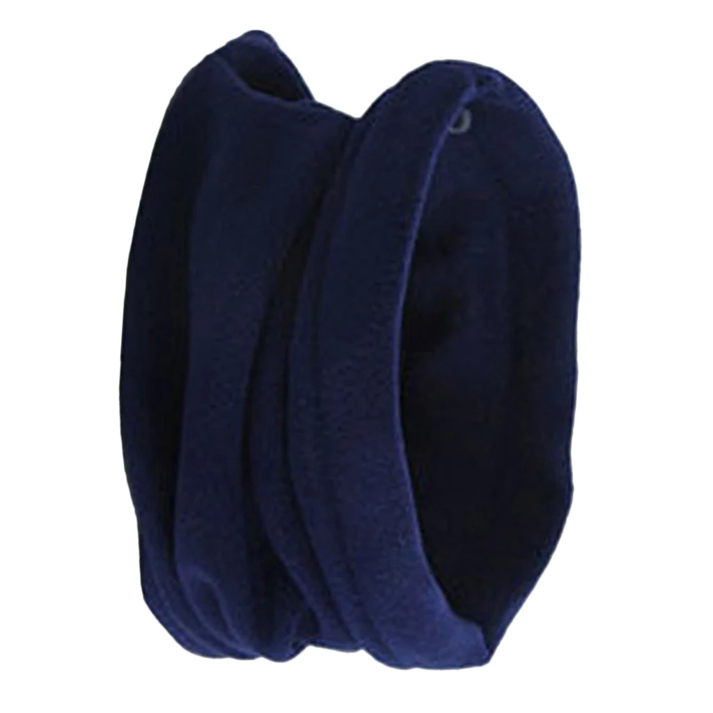 Зимний флисовый мужской и женский шарф с кольцом модный шейный теплый удобный