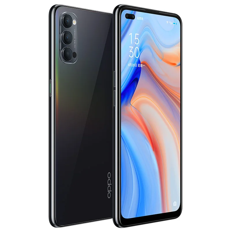 Оригинальный Oppo Рино 4 5G мобильный телефон 48.0MP + 8.0MP 2.0MP 32.0MP 65W Быстрый Зарядное