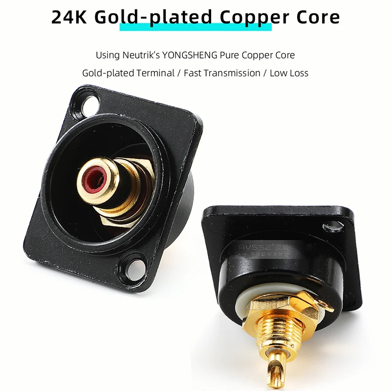 AVSSZ Золотые RCA адаптеры, разъем для звука с лотосом, разъем для пайки, разъем для панели шасси от Neutriks YONGSHENG.
