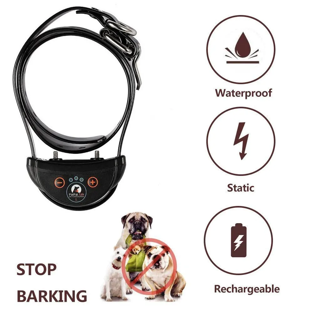Ошейник без лая перезаряжаемый 25 л высокая мощность антилай управление ударом 5