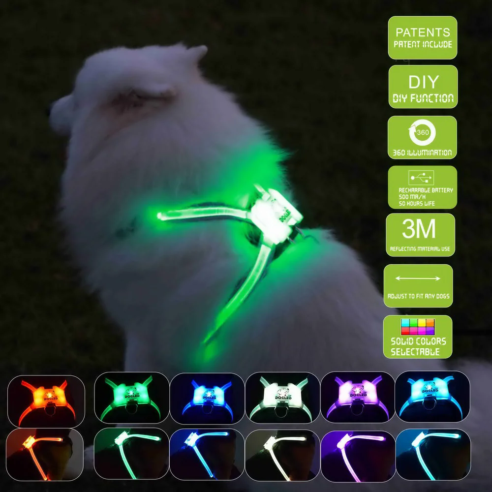 

Ошейник со светодиодсветильник кой для собак электрический ошейник для собак cc cimon