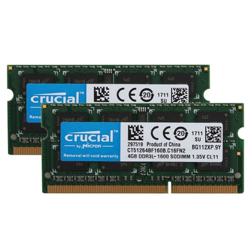 Оперативная память для ноутбука ОЗУ DDR3L 4 ГБ 8 1866 МГц 1600 1333 1066 SODIMM 204 контактов 1 35 в