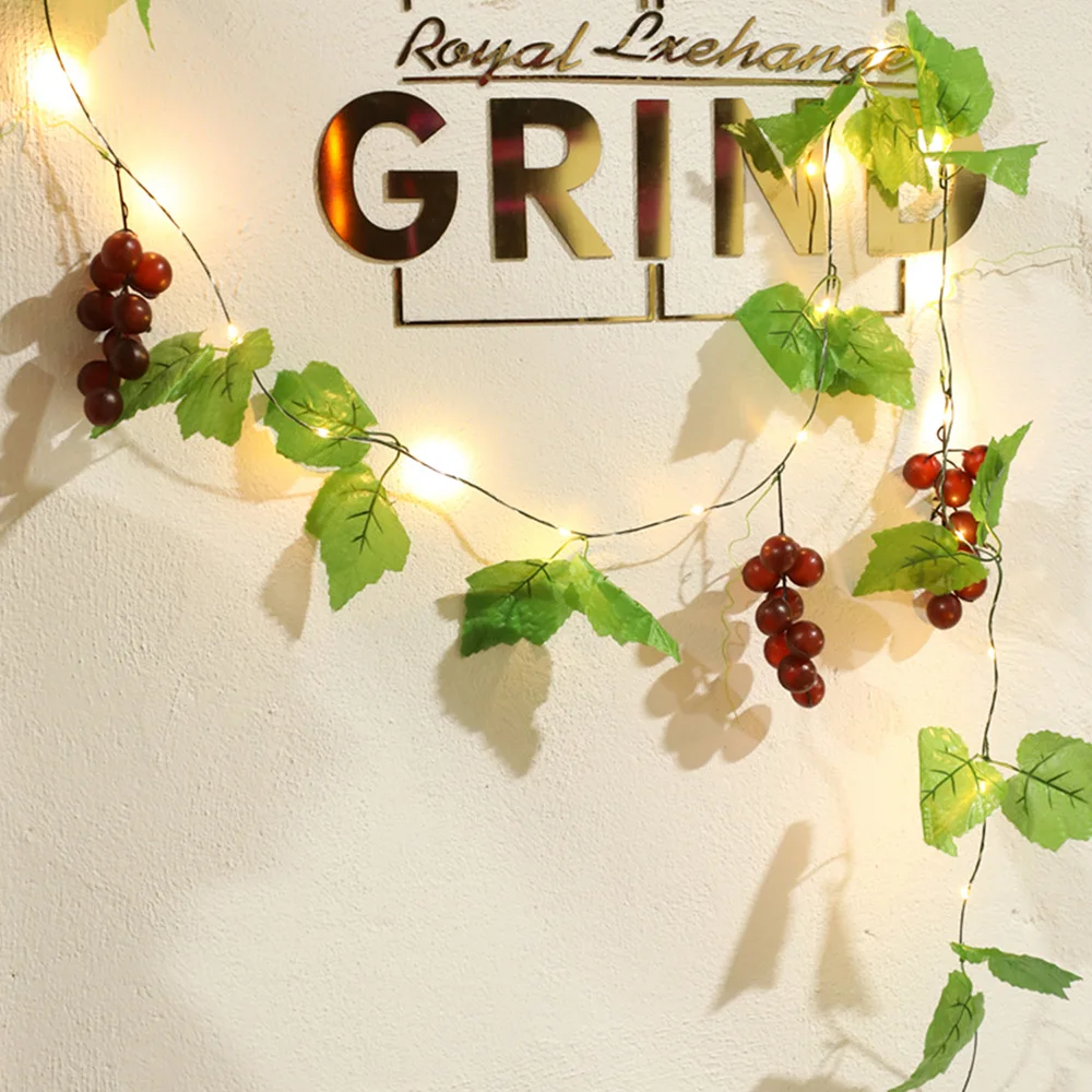 2 м 20 светодиодов висячая Роза гирлянда батарея светодиодная искусственная