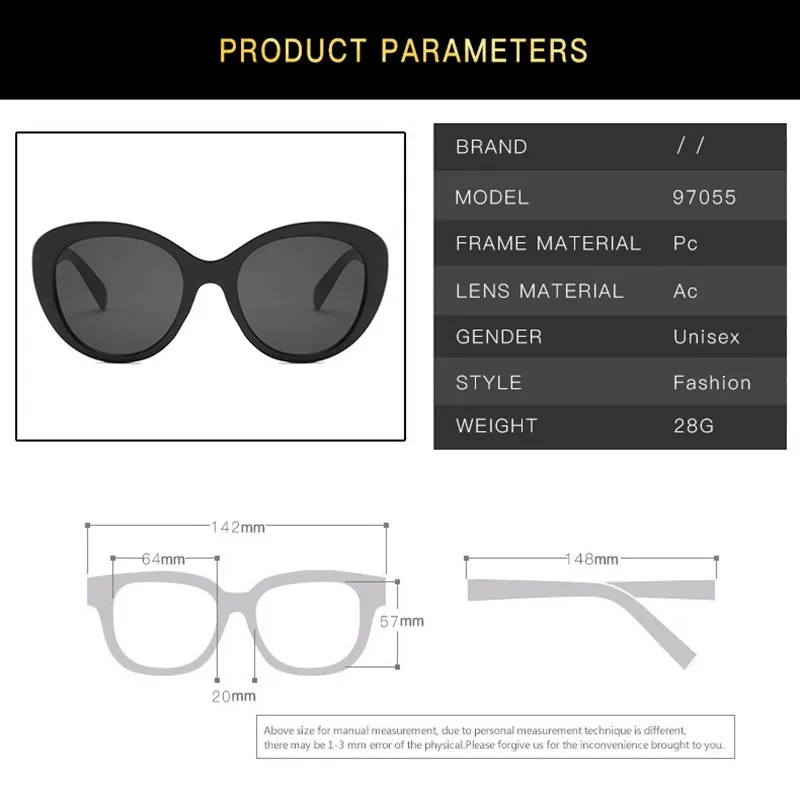 

KOTTDO Vintage Round Plastic Women Sunglasses Classic Cat's Eye Tourism Leopard Brand Designer Sunglasses Women Uv400