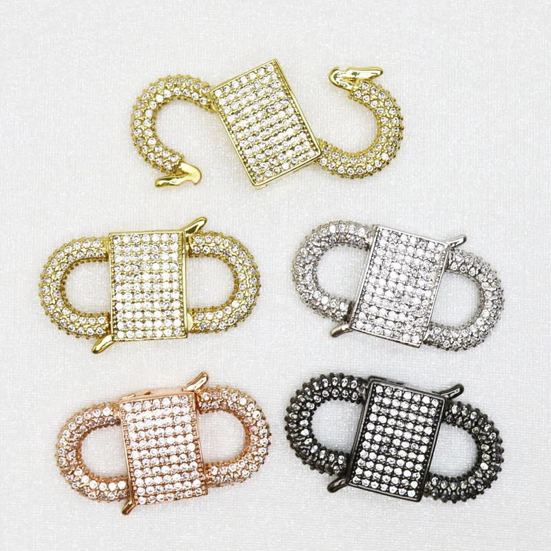 

5pcs Double S clasp pendants whole crystal pendants clasp jewelry accessories buckle for jewelry making 50720