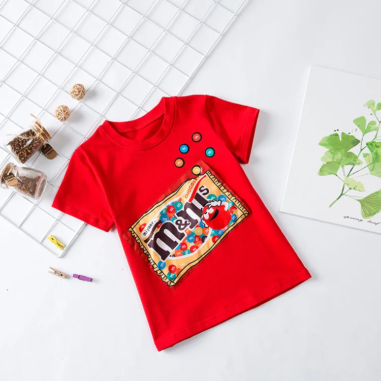 INS/Стильные одинаковые футболки для всей семьи летняя хлопковая футболка с