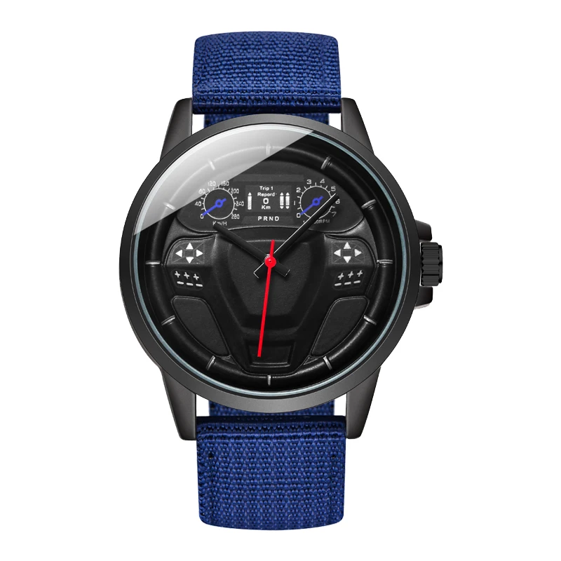 Для творческих личностей мужчин часы нейлоновый ремень с высокой талией в кабине