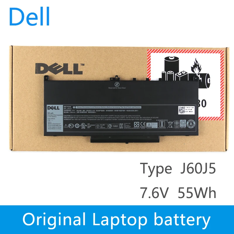 Оригинальный Новый Сменный аккумулятор для ноутбука Dell Latitude E7270 E7470 J60J5 R1V85 MC34Y 242WD 7