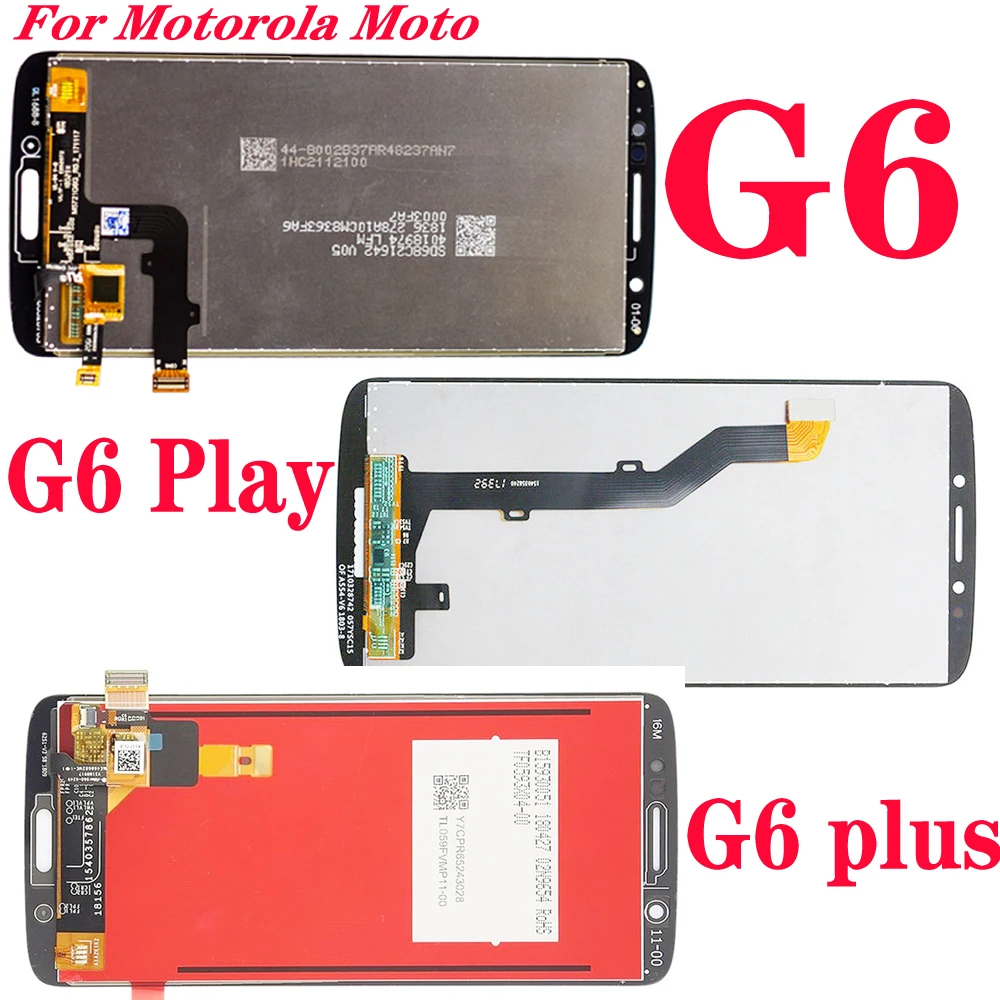 

ЖК-дисплей для Motorola Moto G6 / G6 Play / G6 Plus, сенсорный экран с дигитайзером в сборе, сменные ЖК-дисплеи, оригинал