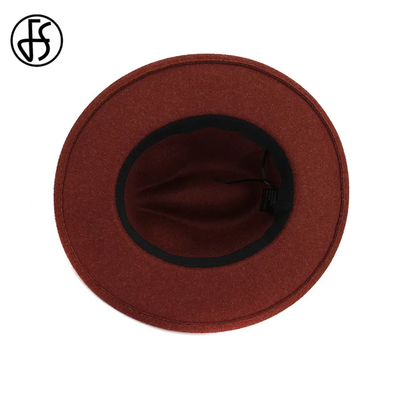 FS бежевый белый шерстяной джазовый фетровая шляпка шерстяная шляпа для Для