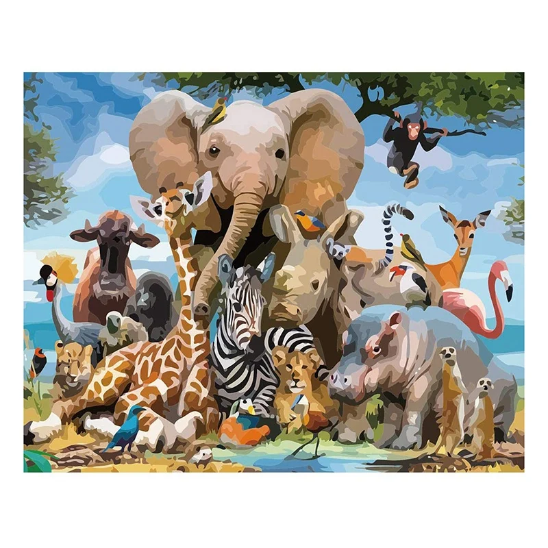 Набор для рисования по номерам на холсте взрослых 16 х20 дюймов набор акриловыми