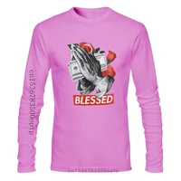 new blessed praying hands rose money graphic screen printed t shirts 8044 2021