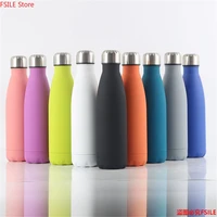 3505007501000ml insulated stainless steel water bottle thermos mug rubber painted surface vacuum flask coffee cup bottle