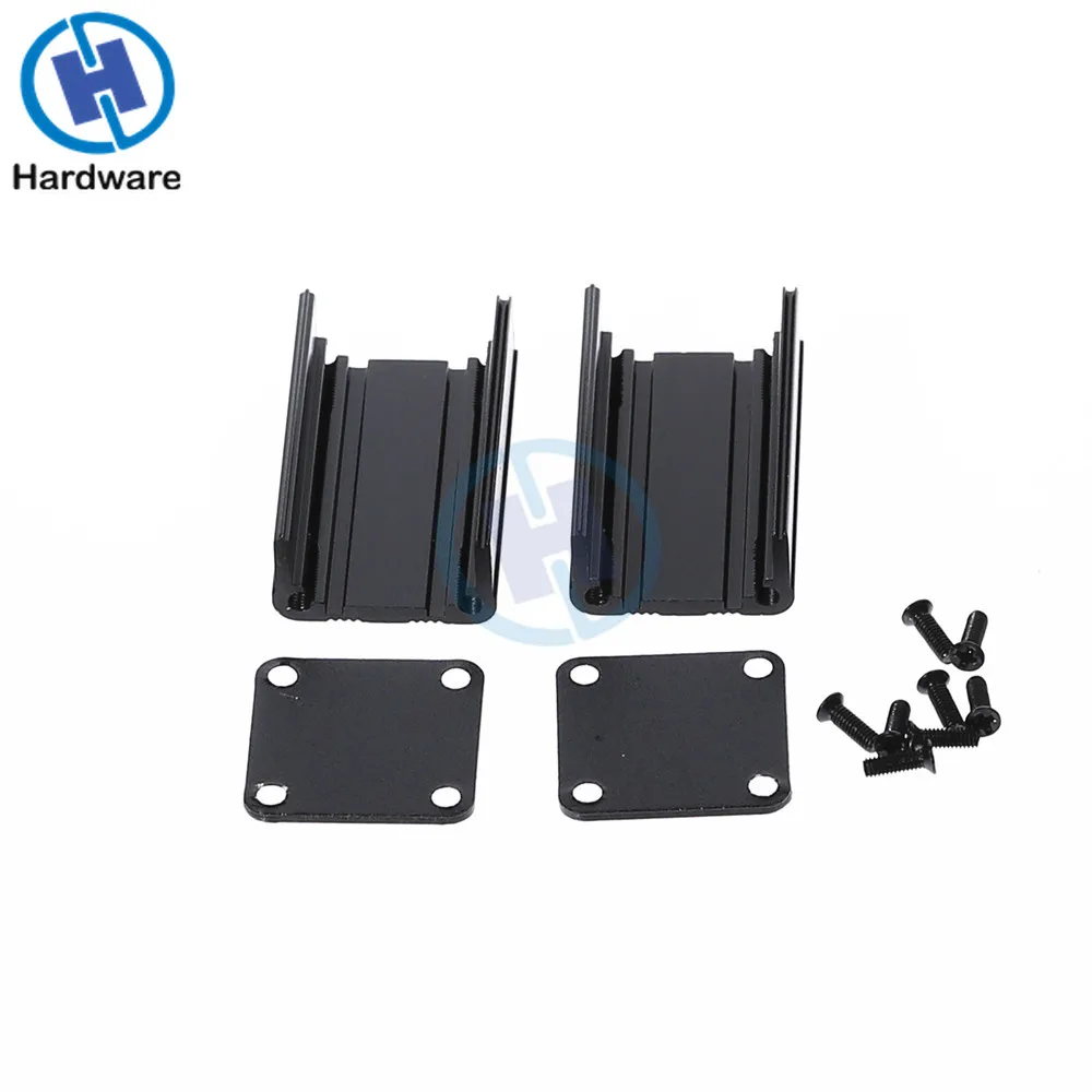 Черный алюминиевый корпус чехол сделай сам Экструдированный Электронный