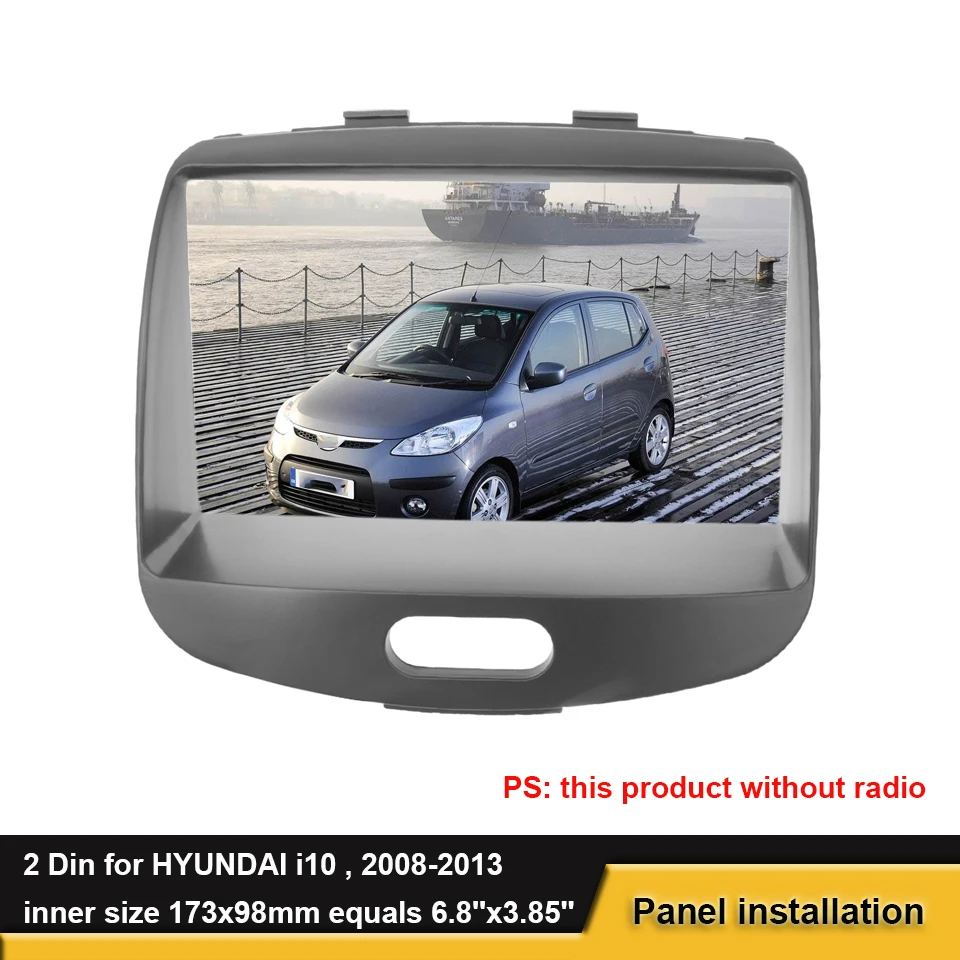 

178*98 мм 2 Дин Радио панель для Hyundai I10 2008 - 2013 стерео рама панель тире Установка ободок отделка комплект