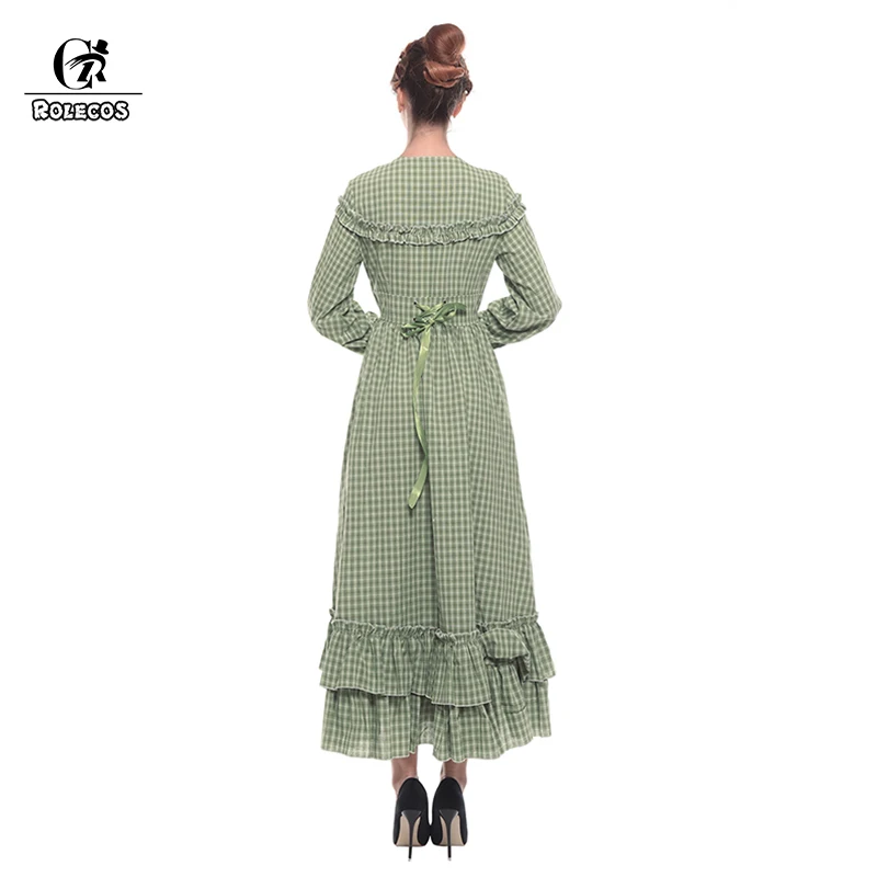 ROLECOS женское платье в минималистическом стиле хлопковое средневекового