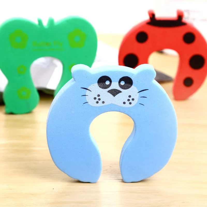 

5Pcs Kids Baby Cartoon Animal Stop Edge Corner Guards Door Stopper Holder Lock Baby Safety Finger Protector Cute Home Hogar