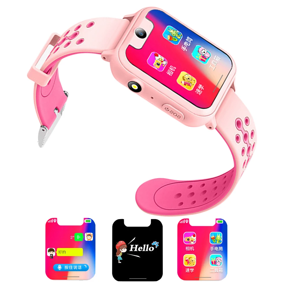 Для детей 1 44 дюймов один ключ SOS сенсорный экран 2MP камера gps локатор детский