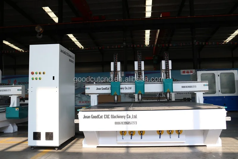 

3 heads router multi spindle engraver cutting wood cnc machine price