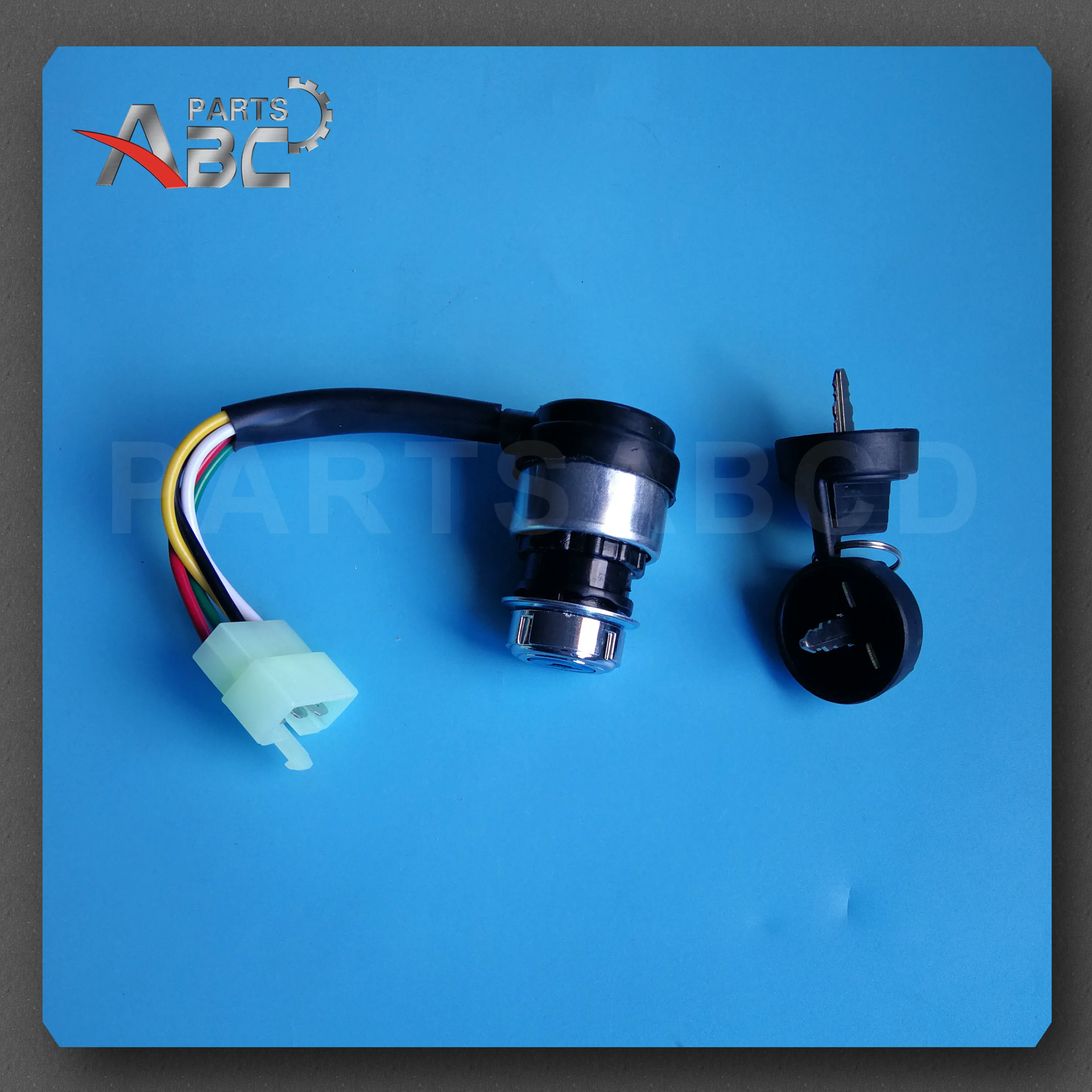 5 проводов Электрический переключатель зажигания 2 ключа для 50-250cc мотоцикла