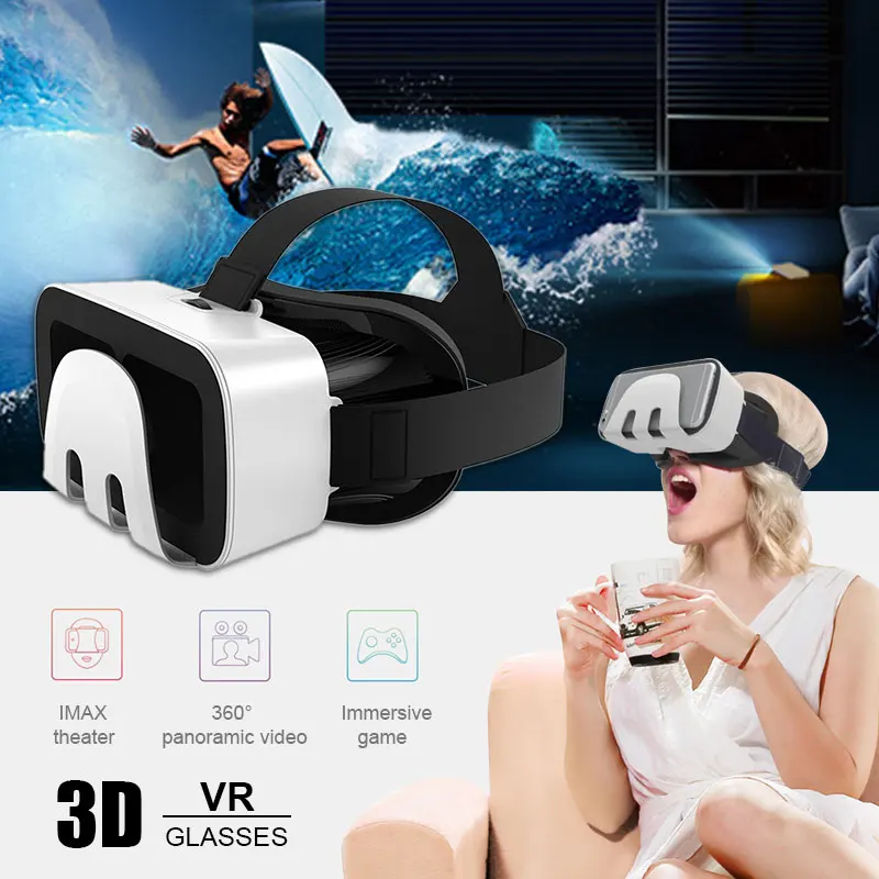 G03B VR Виртуальная реальность 3D очки гарнитура шлем для 4 7 6 0 дюймов iPhone Android