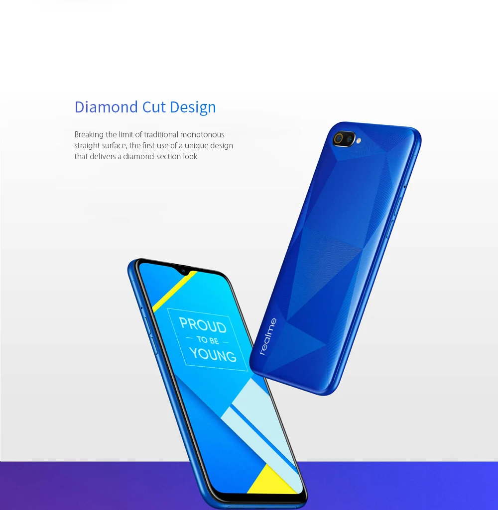 Realme C2 4G смартфон 6 1 дюймов Android 9 0 Helio P22 Восьмиядерный 13 МП + 2 Мп задняя камера 4000