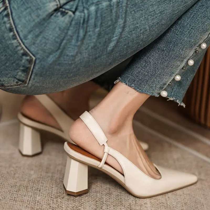 

KemeKiss Size 33-40 Women High Heel Sandals Real Leather Strange Heel Summer Shoes For Women Fashion Party Shoes Women Footwear