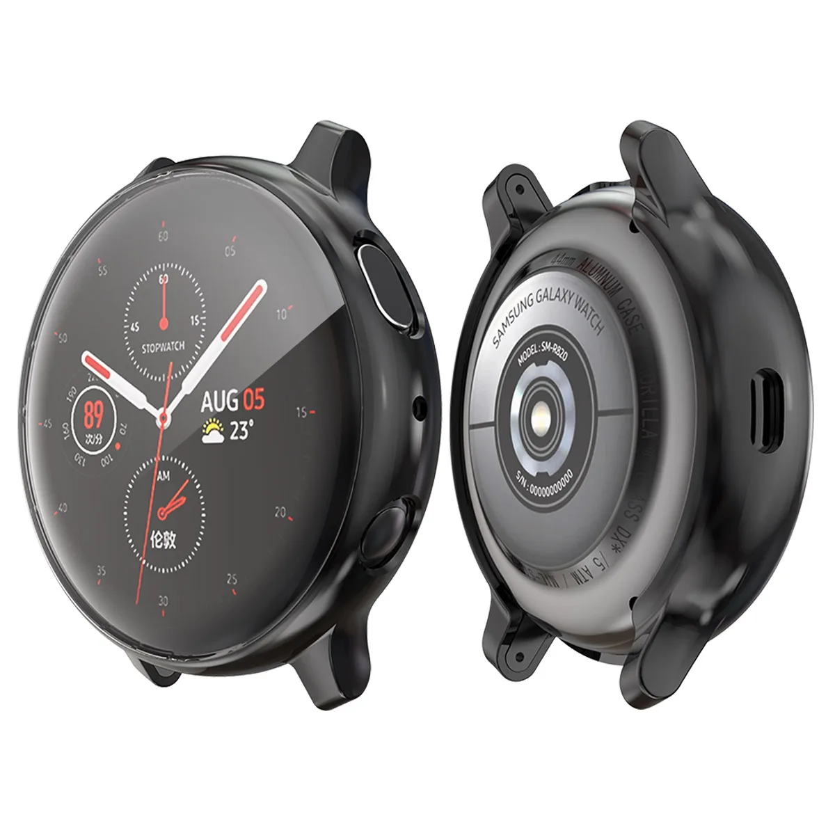 Чехол для samsung galaxy watch active 2, 40 мм, 44 мм, бампер с полным покрытием, Мягкий ТПУ силиконовый защитный чехол для экрана galaxy active