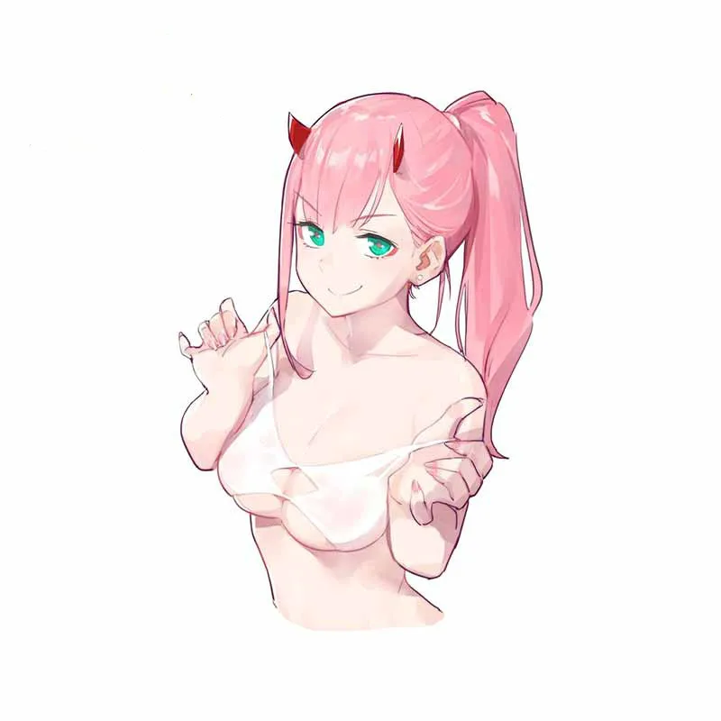 

Hot Super Sexy Beauty Darling In The Franxx Zero Two Anime JDM Vinyl Decal Car Sticker Cover Scratches Waterproof Decorative