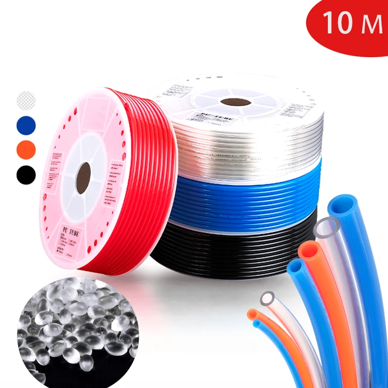 Пневматический шланг полиуретановая труба для компрессора 10 м 8 мм 6 4 12 14 16 8x5 6x4