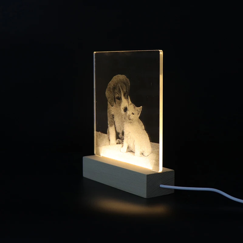 Индивидуальный креативный подарок для детей Ночной светильник 3D акриловый лист