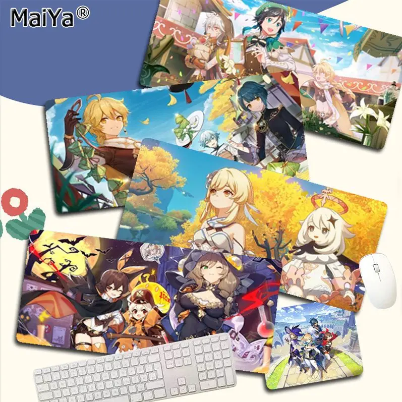 

Genshin Impact Funny Rubber PC Computer Gaming mousepad for large Edge Locking Gameing World of tanks CS GO