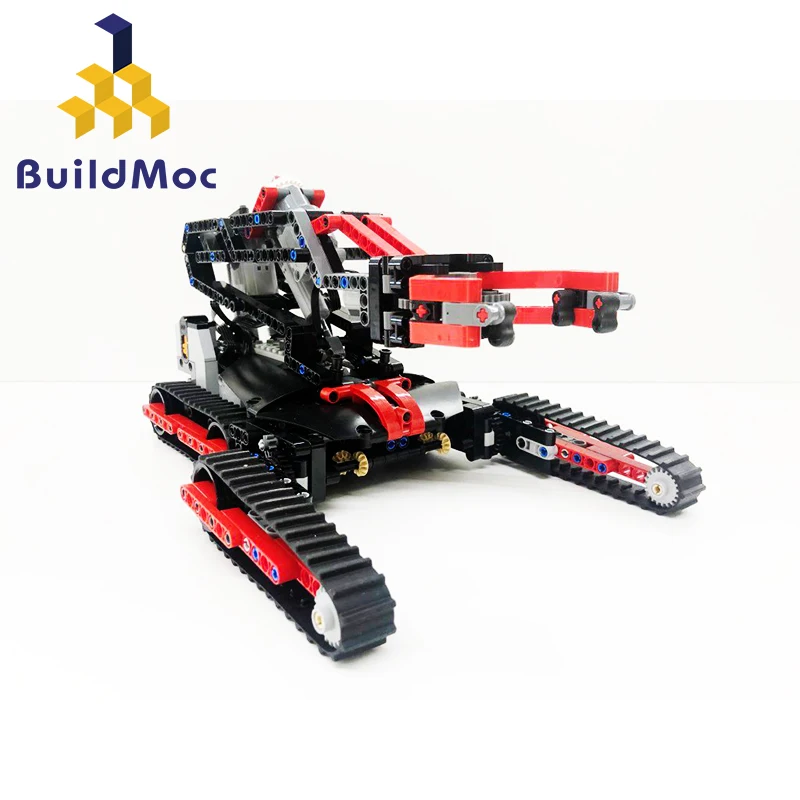 

BuildMoc Robot Arm Kit Educational Robotics 33676 Robot M3 M6 Claw Set Mechanical Arm set fit Technic Building Blocks Toys gift