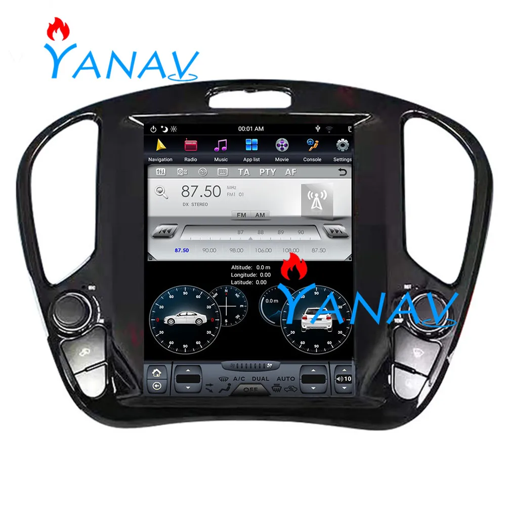 Автомагнитола на Android стереоприемник для Nissan Juke/Infiniti ESQ 2010 + вертикальный