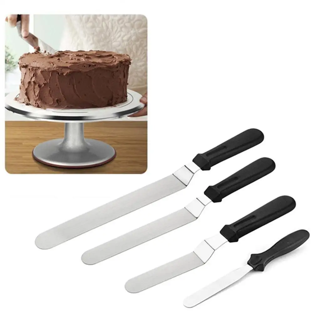 

Steel Butter Cake Cream Knife Spatula for Cake Smoother Icing Frosting Spreader Fondant Pastry Cake Decorating