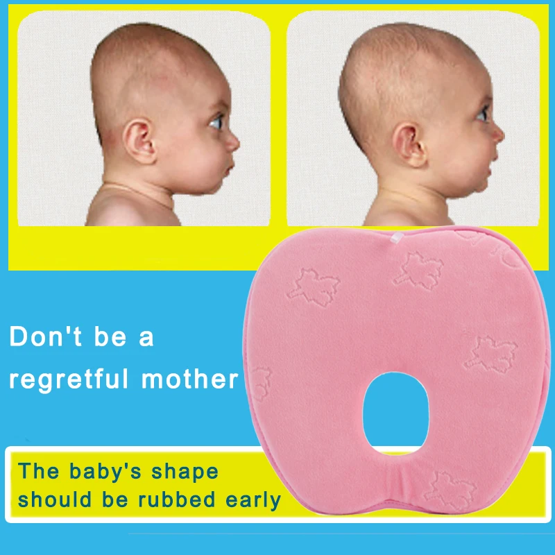 Head Shaping Baby Nursing Pillow Anti Roll Memory Foam cotton Prevent Flat Neck Support Newborn Sleeping Cushion |