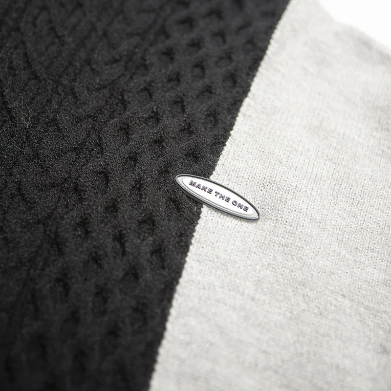 

Mens Vintage Patchwork Knitted Sweaters Streetwear HipHop 2020 Autumn Winter Casual Men Harajuku Loose Color Block Pullover Tops