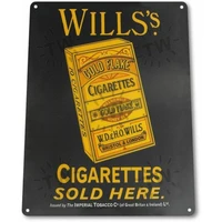 will s cigarettes tobacco smoking retro vintage decor man cave metal tin sign 20x30cm