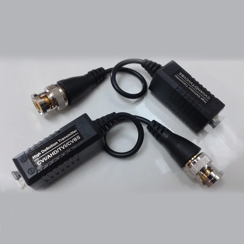 12 шт. 720P-1080P CVI TVI AHD Video Balun Coax BNC to UTP CAT5 для камеры видеонаблюдения HD Full motion витая