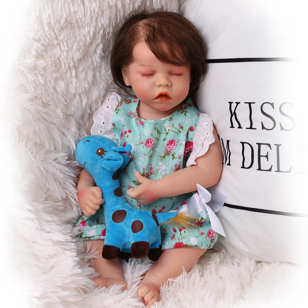 

47CM Lifelike Saskia Bebe Reborn Silicone Baby Reborn Doll Popular Newborn Doll Collectible Art Doll Children's Day Gift