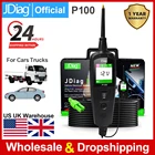 JDiag PowerPro P100, многоязычный тестер электрических схем для автомобилей, грузовиков и мотоциклов