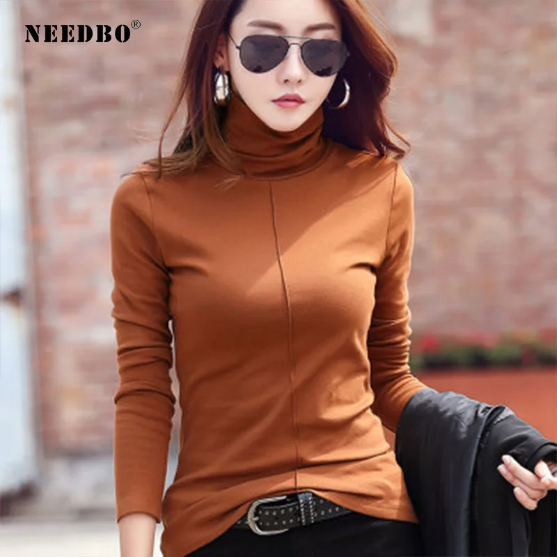 Женский свитер с высоким воротником эластичный мягкий облегающий оверсайз