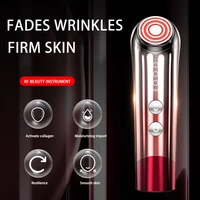 rf micro current skin rejuvenation face massager lifting firming anti wrinkle removing nasolabial lines red light skin care