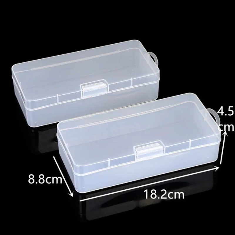 50 шт. пластиковые коробки для хранения ювелирных изделий прямоугольная