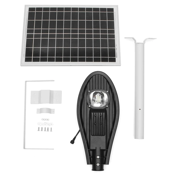 

Super Bright 30W LEDSolar Street Light Lamp With Pole Solar Powered Light Control IP65 Waterproof Outdoor Road Wall Night Lamp